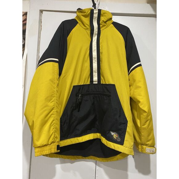 Other - Jordan Grand Prix Jacket Men Large Yellow Black Half Zip Benson Hedges FLAWS